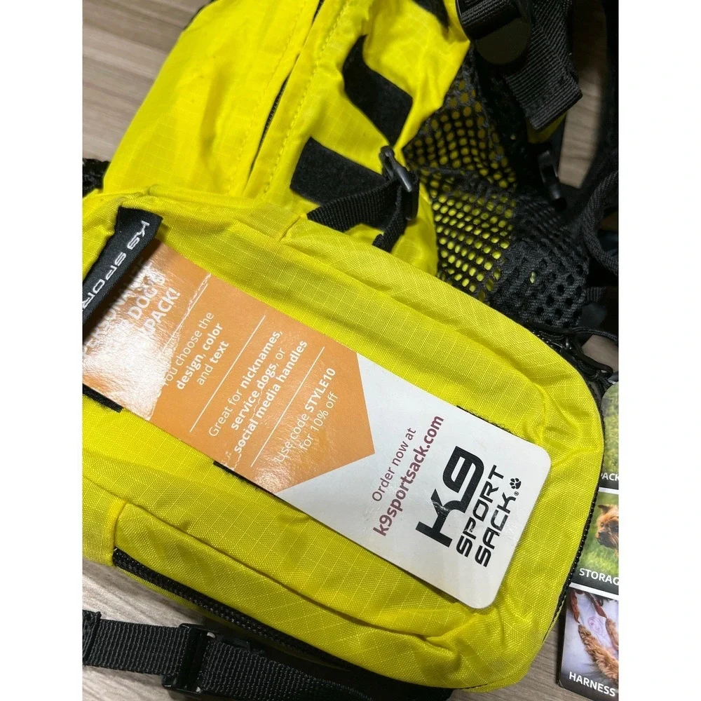 K9 Sport Sack Yellow Dog Backpack Carrier Small XS Pet Travel Hiking‎ Adventure